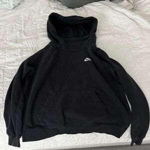 Nike Black Scoop Neck Pullover Hoodie